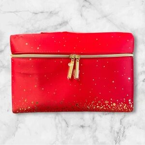Estee Lauder Red and Gold Clutch